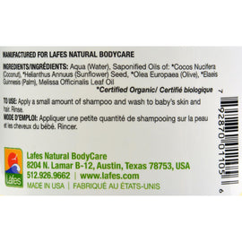 Lafe's Natural And Organic Baby Foaming Shampoo And Wash - 12 Fl Oz