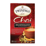 Twining's Tea Chai - Decaffeinated - Case Of 6 - 20 Bags