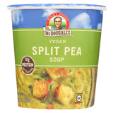 Dr. Mcdougall's Vegan Split Pea And Barley Soup Big Cup - Case Of 6 - 2.5 Oz.