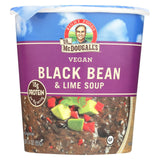 Dr. Mcdougall's Vegan Black Bean And Lime Soup Big Cup - Case Of 6 - 3.4 Oz.