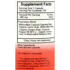 Dr. Christopher's Quick Colon Part 1 - 475 Mg - 100 Vegetarian Capsules