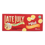 Late July Snacks Sandwich Crackers - Cheddar Cheese - Case Of 4 - 1.125 Oz.