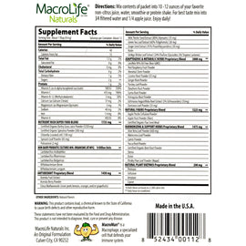 Macrolife Naturals Macro Greens Original - 12 Packets - 4 Oz