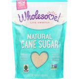 Wholesome Sweeteners Sugar - Natural Cane - Fair Trade - 1.5 Lbs - Case Of 12