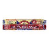 Edward And Sons Brown Rice Snaps - Onion Garlic - Case Of 12 - 3.5 Oz.