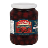 Marco Polo Sour Pitt Cherries - Case Of 12 - 24 Oz.