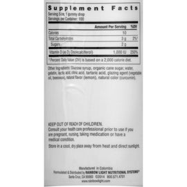 Rainbow Light Vitamin D Sunny Gummies Sour Lemon - 1000 Iu - 100 Gummies