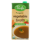 Pacific Natural Foods Vegetable Broth - Low Sodium - Case Of 12 - 32 Fl Oz.