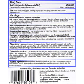 Azo Standard Urinary Pain Relief - 30 Tablets