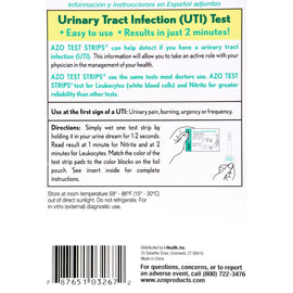 Azo Test Strips - 3 Test Strips