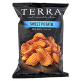 Terra Chips Sweet Potato Chips - Crinkled Sweet Potato With Sea Salt - Case Of 12 - 6 Oz.