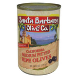 Santa Barbara California Ripe Olives - Medium Pitted - Case Of 12 - 6 Oz.