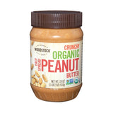 Woodstock Organic Easy Spread Peanut Butter - Crunchy - Case Of 12 - 18 Oz.