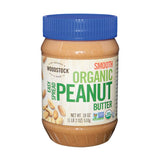 Woodstock Organic Easy Spread Peanut Butter - Smooth - Case Of 12 - 18 Oz.