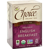 Choice Organic Teas English Breakfast Tea - 16 Tea Bags - Case Of 6