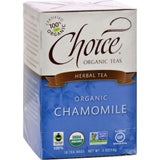 Choice Organic Teas Chamomile Herb Tea - 20 Tea Bags - Case Of 6
