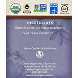 Choice Organic Teas - Earl Grey Tea - 16 Bags - Case Of 6