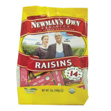 Newman's Own Organics California Raisins - Organic - Case Of 12 - 0.5 Oz.