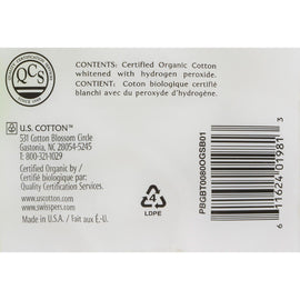 Swisspers Organic Triple Size Cotton Balls - 80 Pack