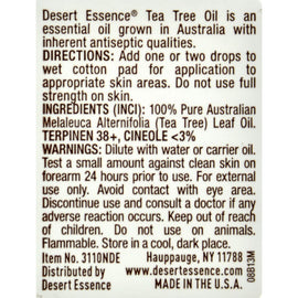 Desert Essence Australian Tea Tree Oil - 1 Fl Oz
