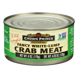 Crown Prince Crab Meat - Fancy White Lump - Case Of 12 - 6 Oz.