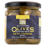 Divina Olives Stuffed With Feta Cheese - Case Of 6 - 7.8 Oz.