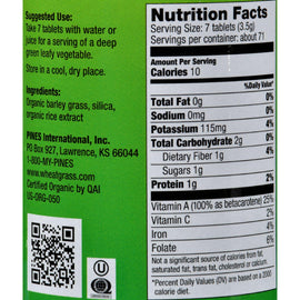 Pines International Barley Grass - 500 Mg - 500 Tablets