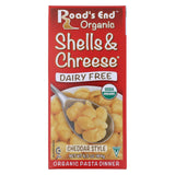 Road's End Organics Shells And Cheese Pasta - Cheddar Style - Case Of 12 - 6.5 Oz.