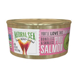 Natural Sea Wild Pink Salmon - Salted - Skinless & Boneless - Case Of 12 - 6 Oz.