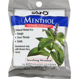 Zand Menthol Herbalozenge Soothing Menthol - 15 Lozenges - Case Of 12