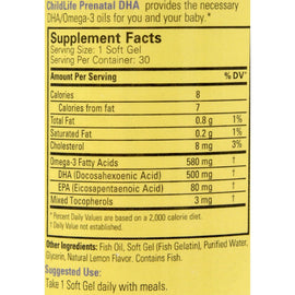 Childlife Prenatal Dha - 30 Softgels