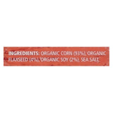 Real Foods Organic Corn Thins - Soy And Linseed - Case Of 6 - 5.3 Oz.