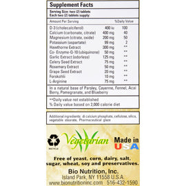 Bio Nutrition Blood Pressure Wellness - 60 Tablets