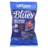 Late July Snacks Organic Multigrain Snack Chips - Summertime Blues - Case Of 12 - 5.5 Oz.