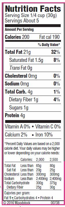Woodstock Pine Nuts - Case Of 8 - 5.5 Oz.