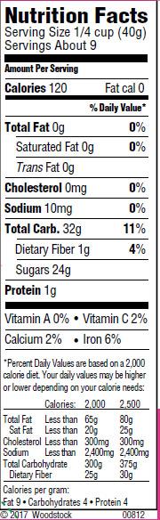 Woodstock Organic Thompson Raisins - Case Of 8 - 13 Oz.