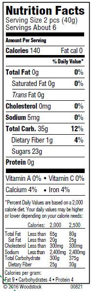 Woodstock Papaya Spears - Case Of 8 - 9 Oz.