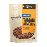 Woodstock Tamari Almonds - Roasted - Case Of 8 - 7.5 Oz.