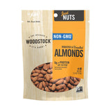 Woodstock Almonds - Whole - Roasted - Unsalted - Case Of 8 - 7.5 Oz.
