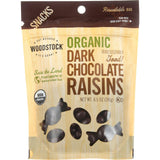 Woodstock Snacks - Organic - Dark Chocolate Raisins - 8.5 Oz - Case Of 8