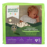 Seventh Generation Free And Clear Overnight Diapers - Stage 5 - Case Of 4 - 20 Count