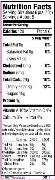 Woodstock Organic California Prunes - Pitted - Case Of 8 - 11 Oz.