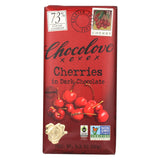 Chocolove Xoxox - Premium Chocolate Bar - Organic Dark Chocolate - Fair Trade Cherries - 3.2 Oz Bars - Case Of 12