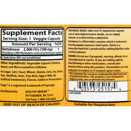 Healthy Origins Nattokinase 2000 Fus - 100 Mg - 60 Vcaps