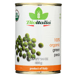 Bioitalia Beans - Green Peas - Case Of 12 - 14 Oz.