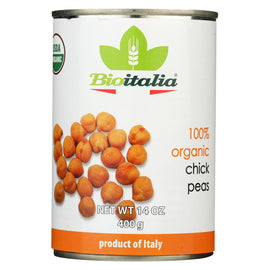 Bioitalia Organic Beans - Chick Peas - Case Of 12 - 14 Oz.