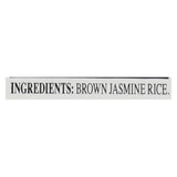 Rice Select Jasmati Rice - Brown - Case Of 4 - 30 Oz.