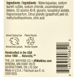 J.r. Watkins Natural Home Care Hand Soap - Lemon - 11 Oz