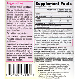 Culturelle Kids Chewables Probiotic Natural Bursting Berry - 30 Chewable Tablets