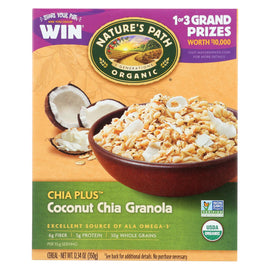 Nature's Path Organic Chia Plus Granola - Coconut Chia - Case Of 12 - 12.34 Oz.